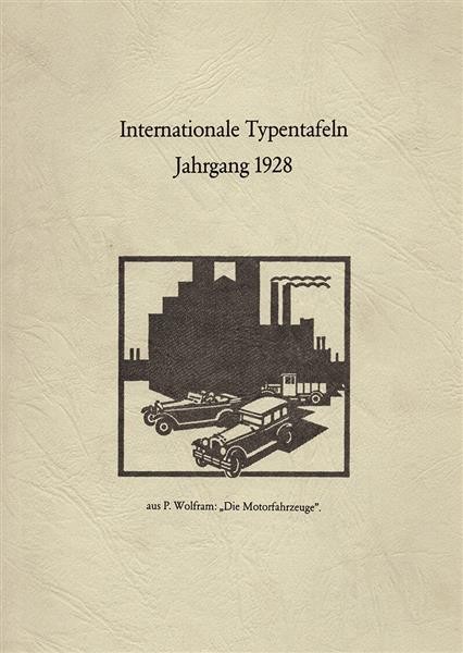 Internationale Typentafeln Jahrgang 1928