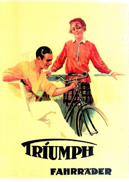 Triumph Fahrräder Modelle 1929 Prospekt