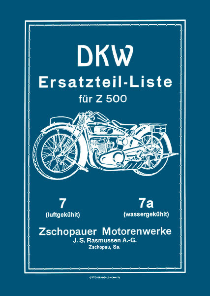 DKW Z500 Ersatzteilkatalog