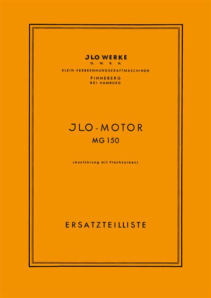 ILO MG 150 mit Flachkolben Ersatzteilkatalog