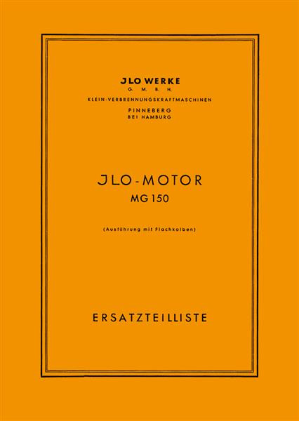 ILO MG 150 mit Flachkolben Ersatzteilkatalog