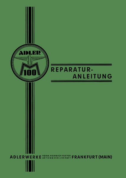 Adler M100 und M125 Reparaturanleitung