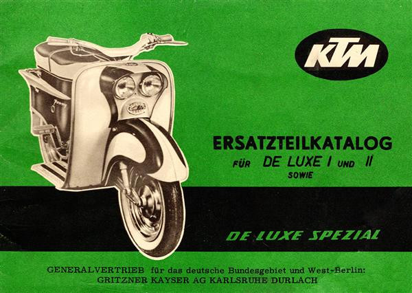 KTM De Luxe-I / II und De Luxe-Spezial Ersatzteilkatalog