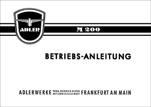Adler M200 Betriebsanleitung