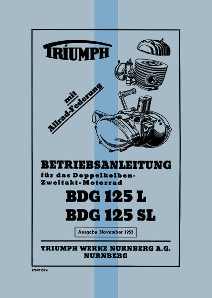Triumph BDG125 L und BGD125 SL Betriebsanleitung