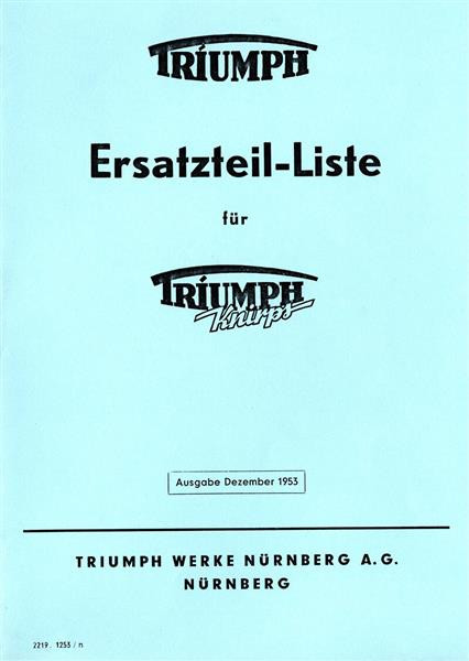 Triumph Knirps 50 Ersatzteilliste