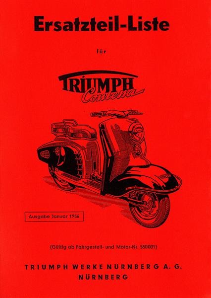 Triumph Contessa Roller 200 Ersatzteilkatalog