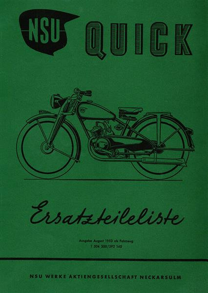 NSU Quick Ersatzteileliste