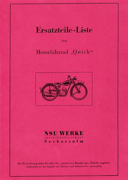 NSU Quick Ersatzteilkatalog