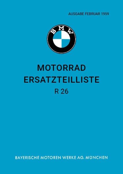 BMW R26 Ersatzteilkatalog
