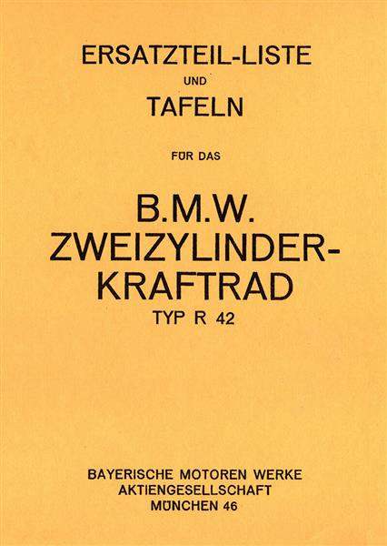 BMW R42 Ersatzteilkatalog