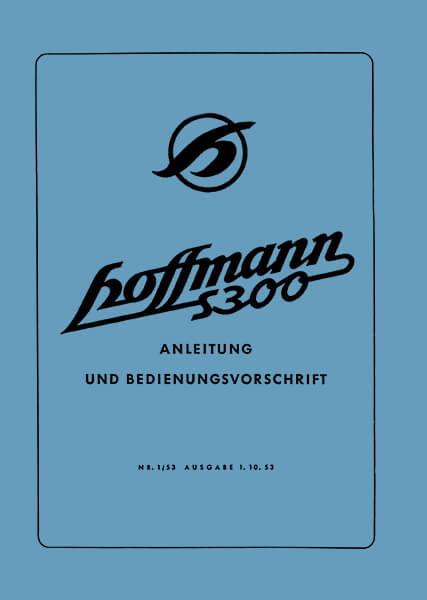 Hoffmann Gouverneur S300 Betriebsanleitung