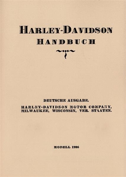 Harley-Davidson 1000 und 1200 Betriebsanleitung