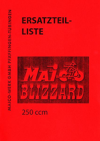 Maico Blizzard 250 Ersatzteilliste