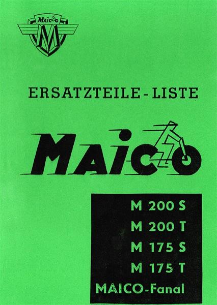 Maico M200S M200T M175S M175T und Maico-Fanal Ersatzteilkatalog