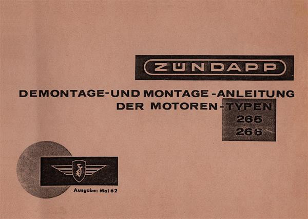 Zündapp 265 und 266 Motoren Montage und Demontage