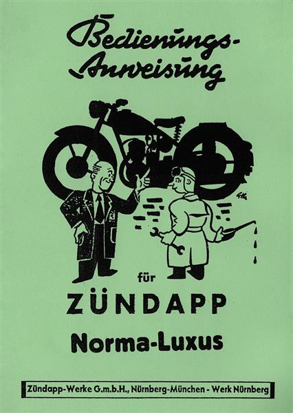 Zündapp Norma-Luxus Betriebsanleitung