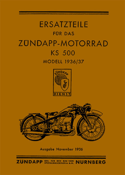 Zündapp KS500 Ersatzteilkatalog