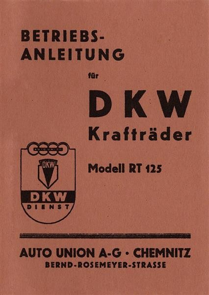 DKW RT125 Bedienungsanleitung