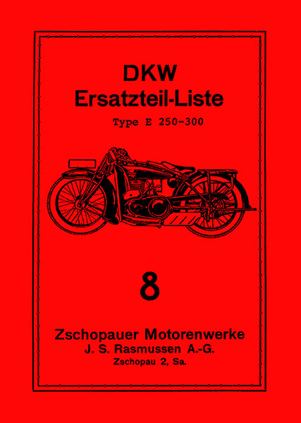 DKW E250 und E300 Ersatzteilkatalog