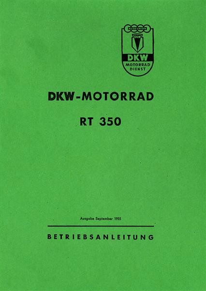 DKW RT350 und RT350S Betriebsanleitung