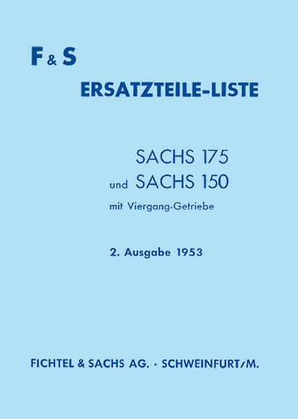 Sachs Motor 150 und 175 Ersatzteilkatalog