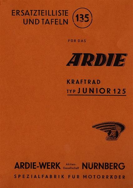 Ardie Junior 125 Ersatzteilktalog