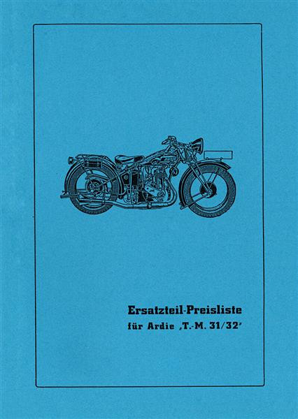 Ardie 500 T-Modell Ersatzteilkatalog