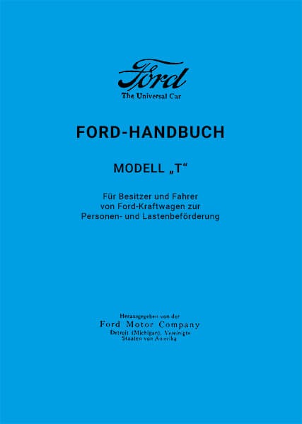 Ford T-Modell Betriebsanleitung