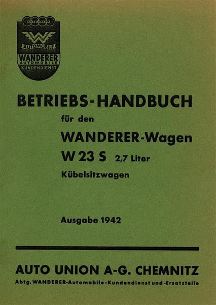 Wanderer W23 Bedienungsanleitung