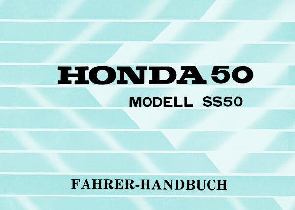 Honda SS50 Betriebsanleitung