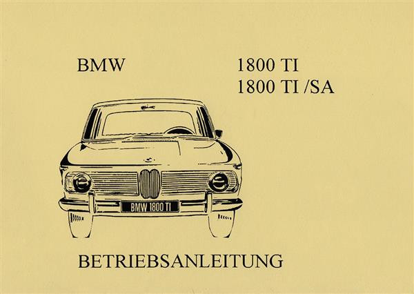 BMW 1800 Betriebsanleitung