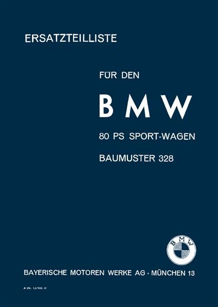 BMW 328 Ersatzteilkatalog