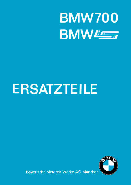 BMW 700 Ersatzteilkatalog