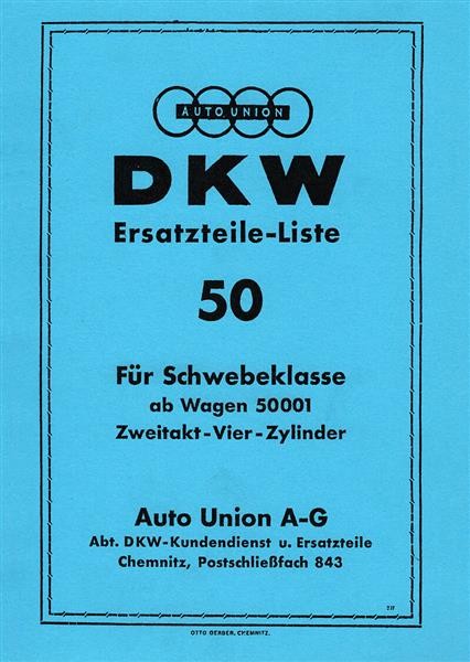 DKW Schwebeklasse Ersatzteilkatalog