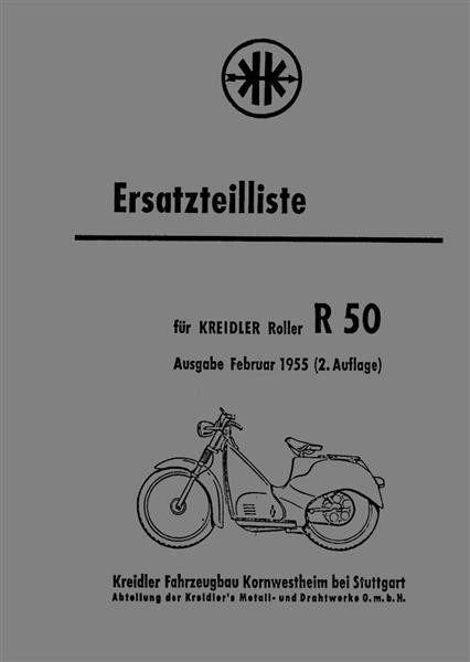 Kreidler R50 Ersatzteiliste