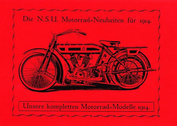 NSU Gesamtprospekt der Modelle 1914