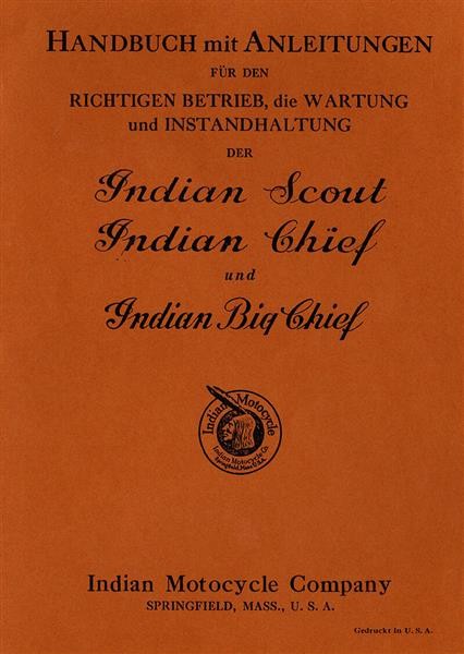 Indian Scout Chief Big-Chief Bedienungsanleitung