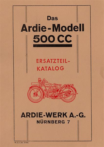 Ardie 500 Ersatzteilkatalog