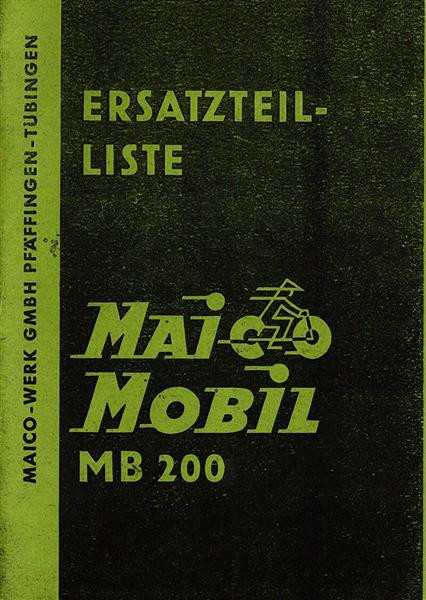 Maico MB200 Ersatzteilkatalog