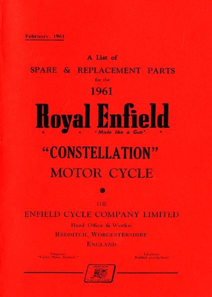 Royal Enfield Constellation Spare Parts