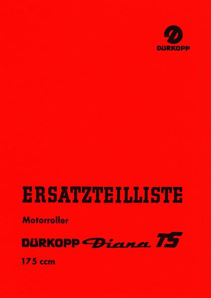 Dürkopp Diana TS Ersatzteilkatalog