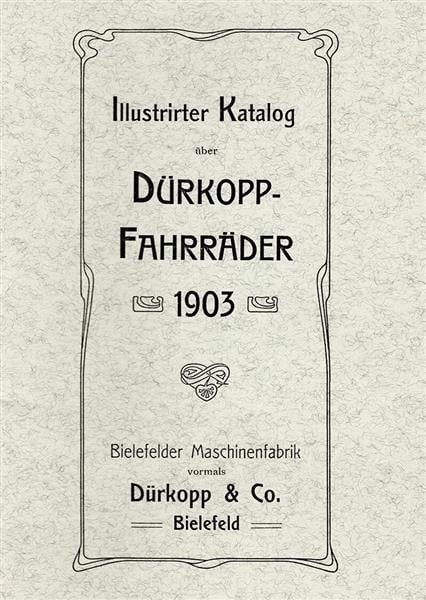 Dürkopp Fahrräder von 1903 Prospekt