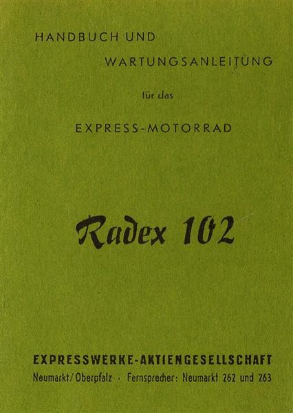 Express Radex 102 Betriebsanleitung