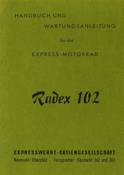 Express Radex 102 Betriebsanleitung