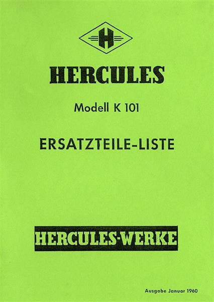 Hercules K101 Ersatzteilkatalog