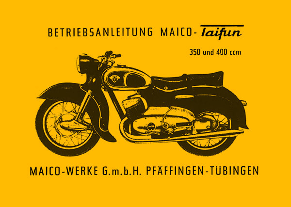 Maico Taifun 350 und 400 ccm Betriebsanleitung