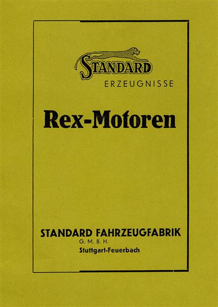 Standard Rex Königswellen-Motor Betriebsanleitung