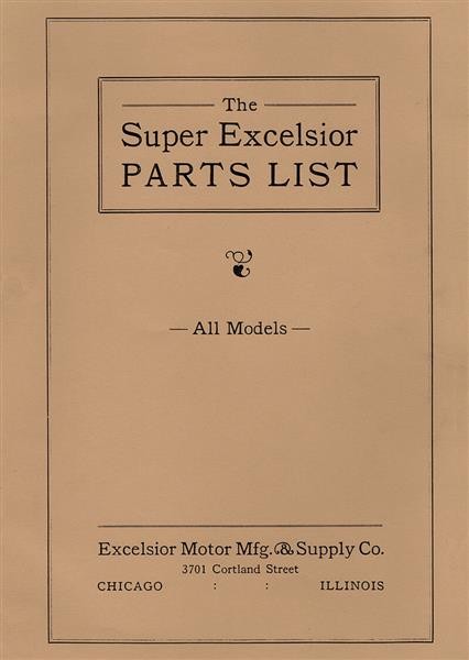 Excelsior Super Parts List