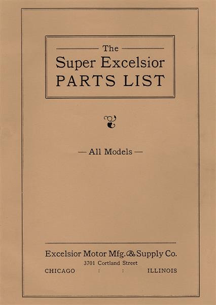 Excelsior Super Parts List